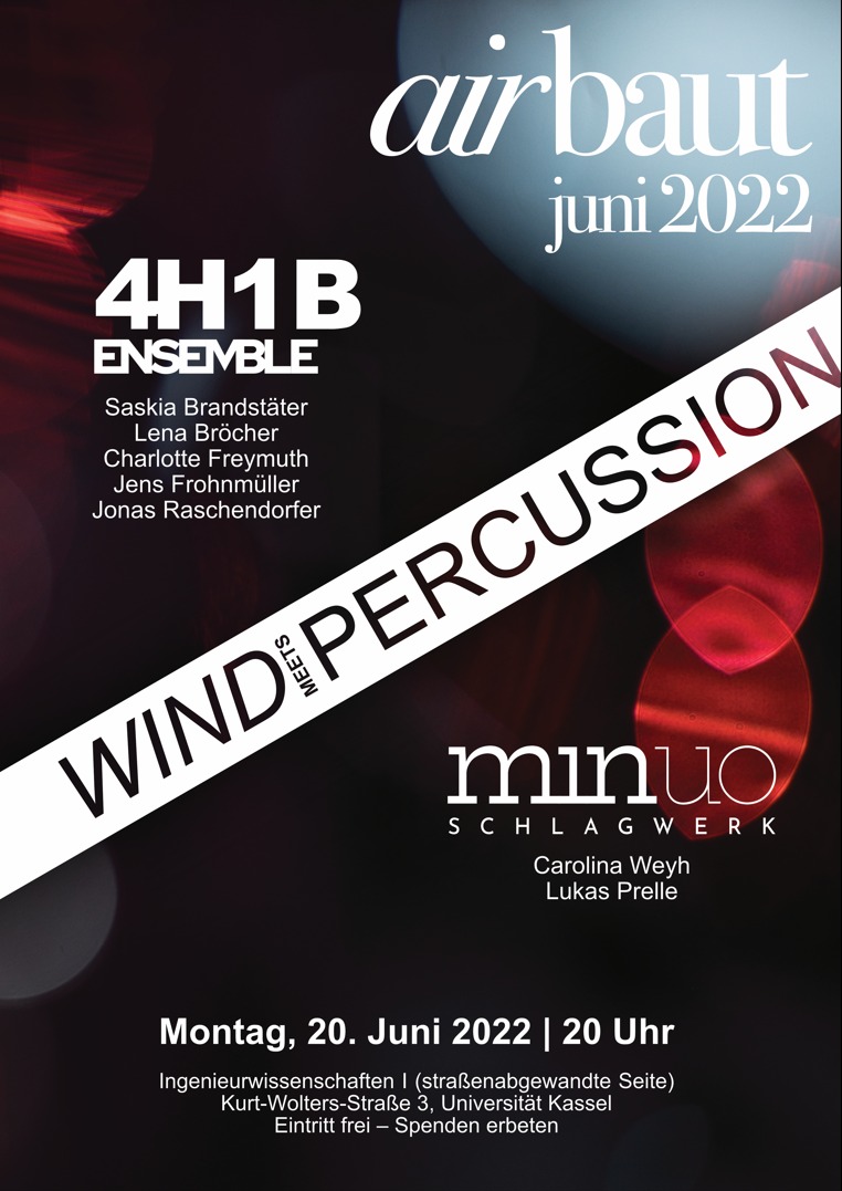 airBaut Juni 2022: WIND meets PERCUSSION